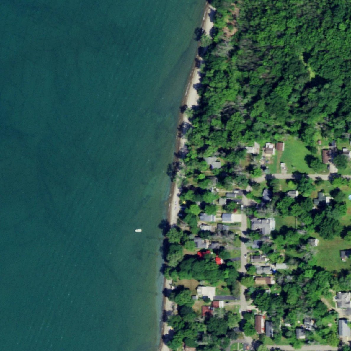 Aerial map of Wide Beach