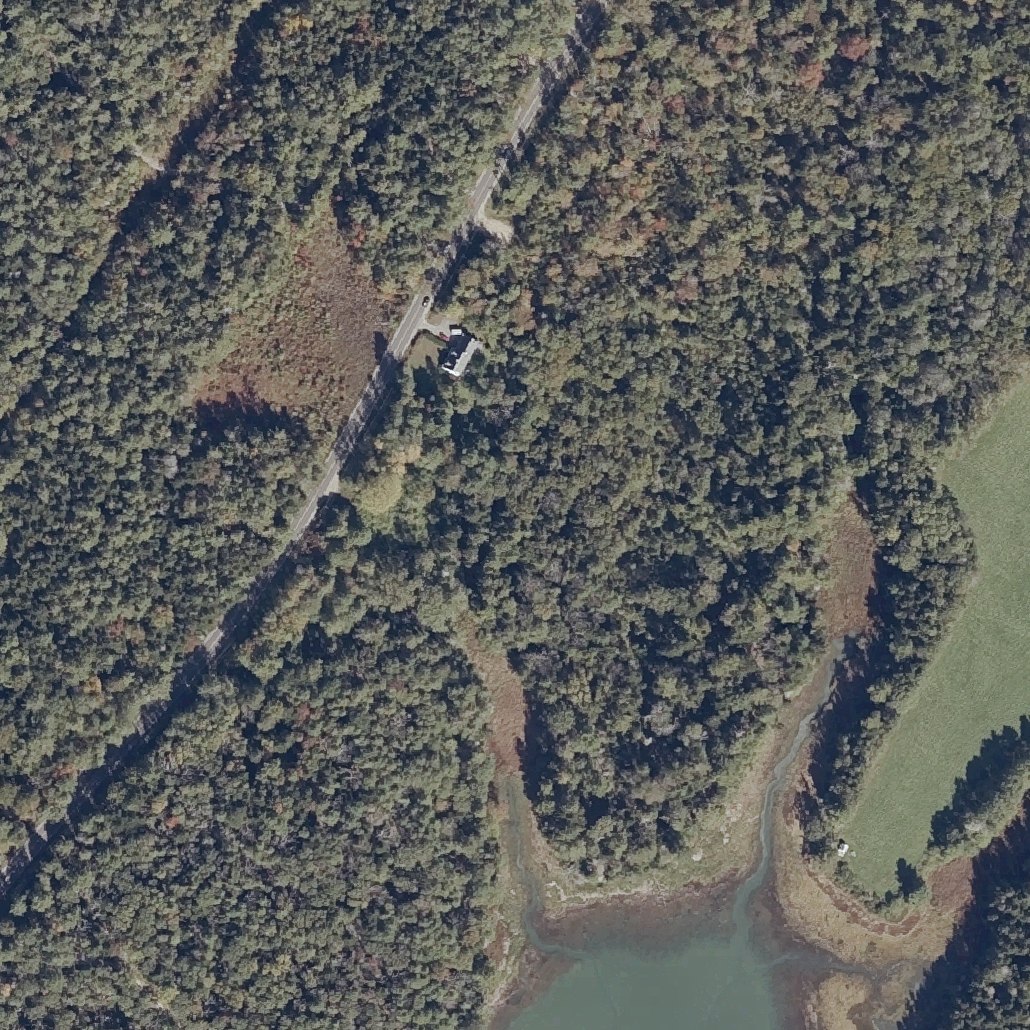 Aerial map of Widgeon Cove Trail