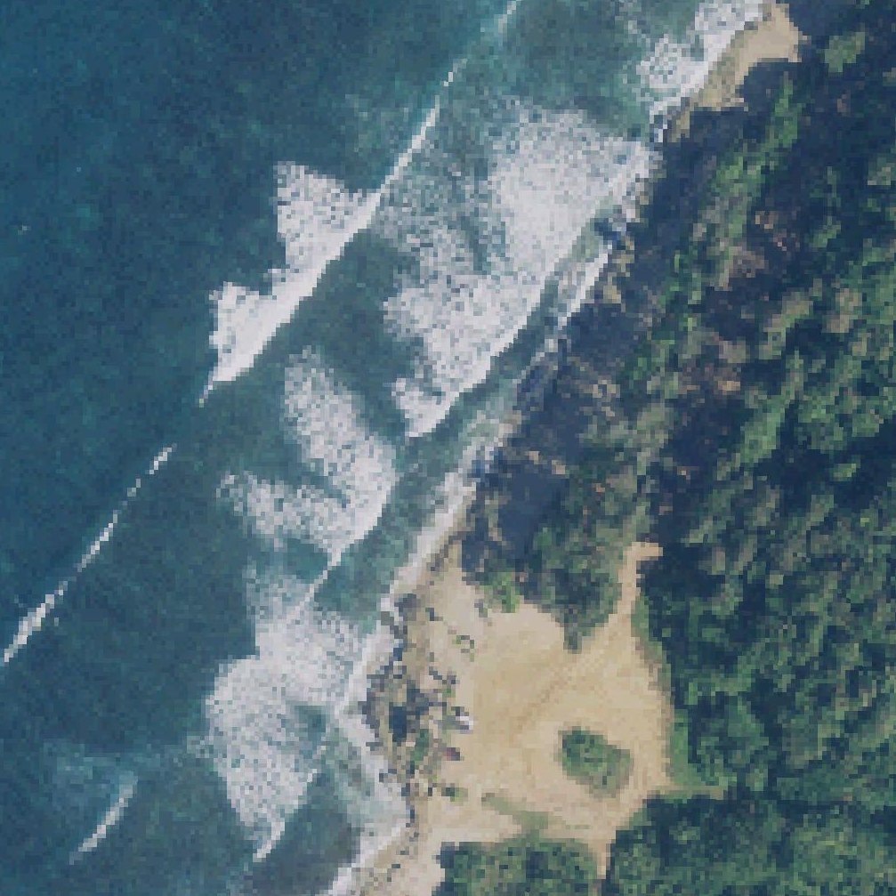 Aerial map of Wilderness Beach, Base Ramey