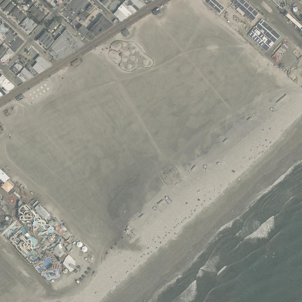 Aerial map of Wildwood Dog Park & Beach