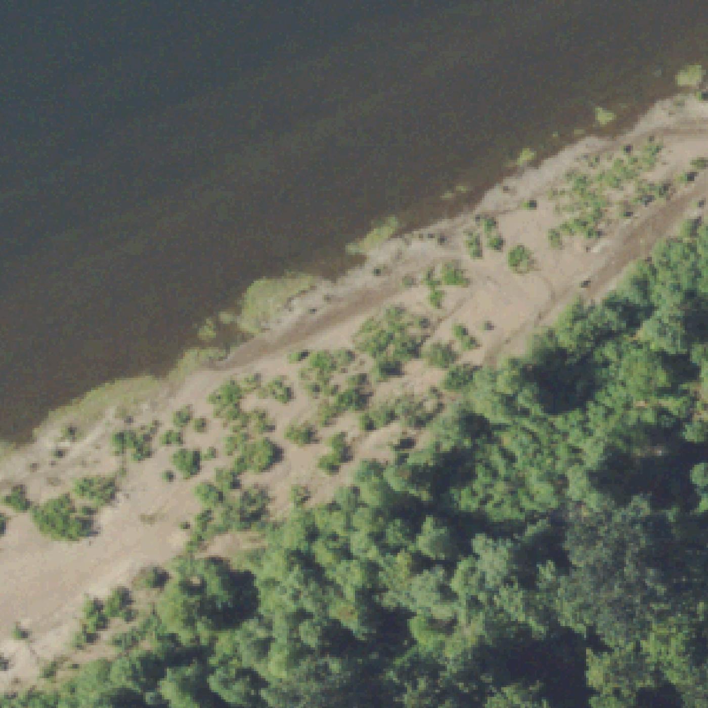 Aerial map of Willamette Mission River Beach