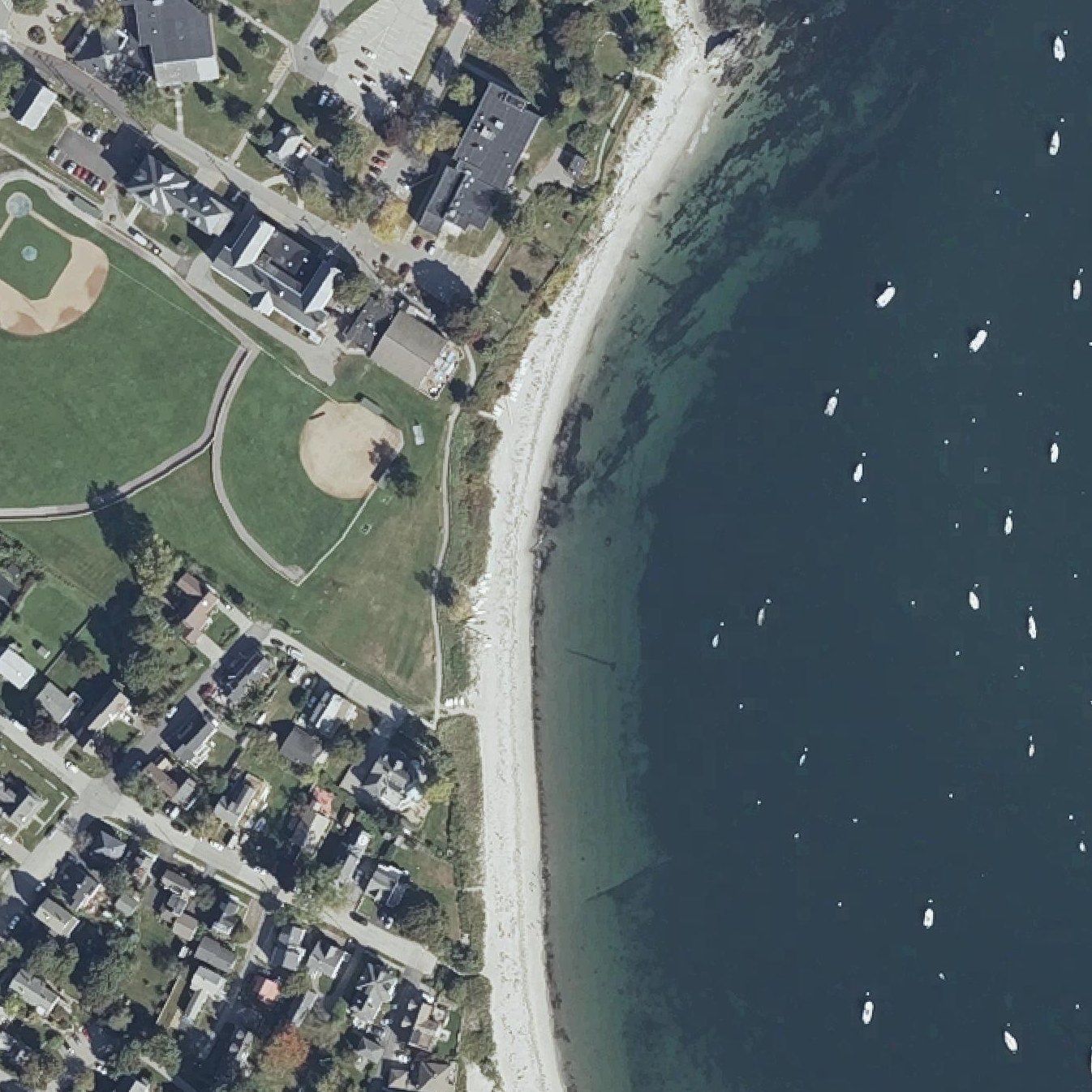 Aerial map of Willard Beach