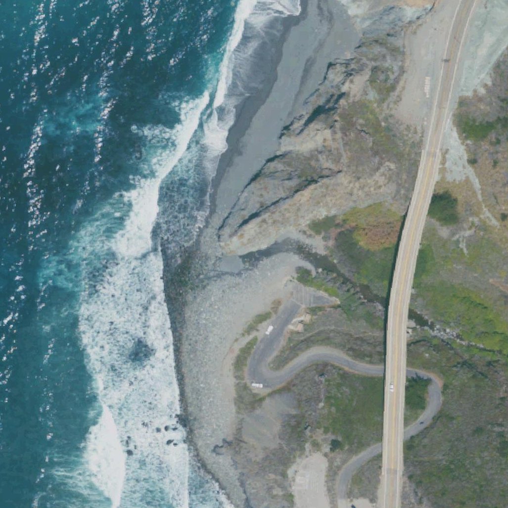 Aerial map of Willow Creek Picnic Area and Beach
