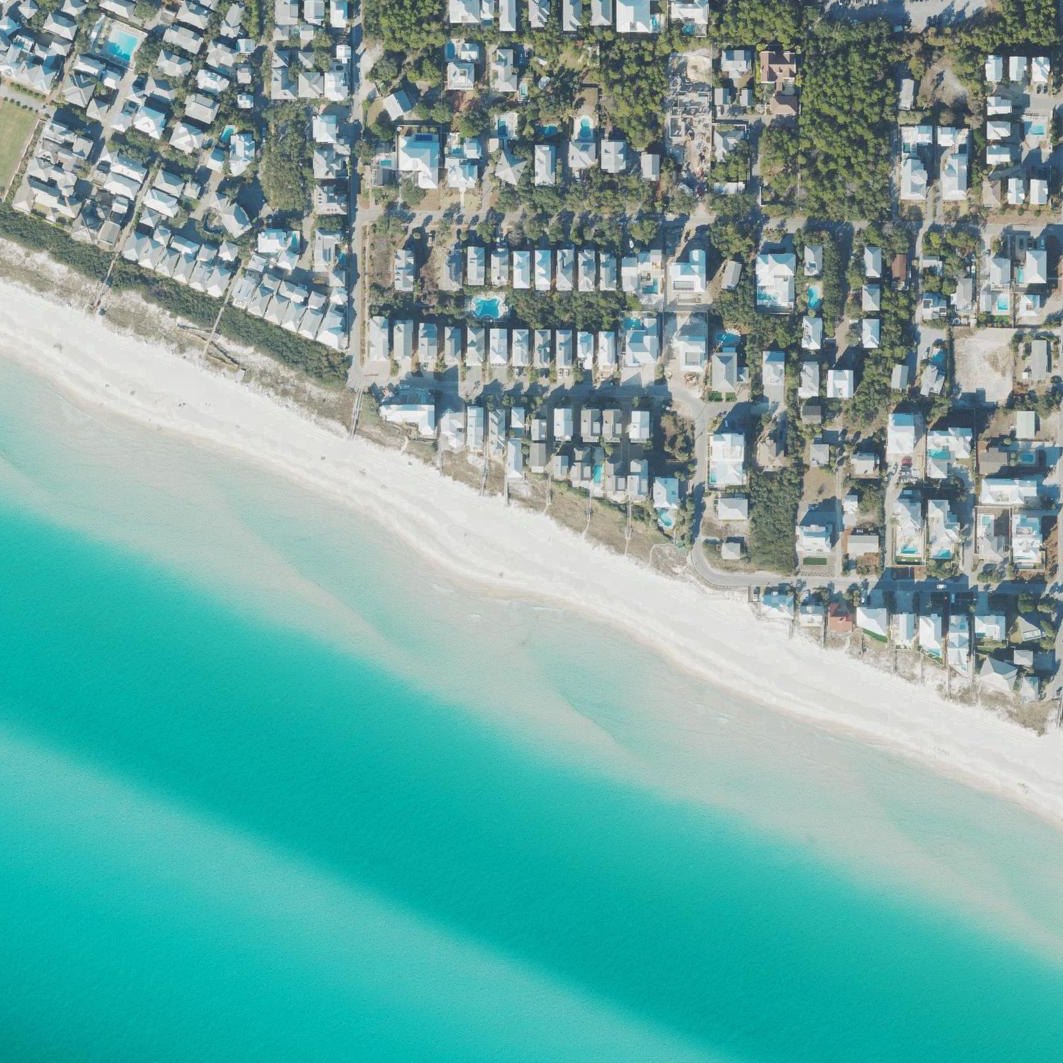 Aerial map of Winston Lane Beach Access
