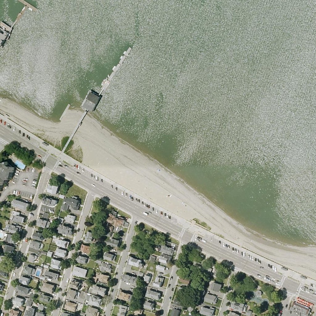 Aerial map of Wollaston Beach