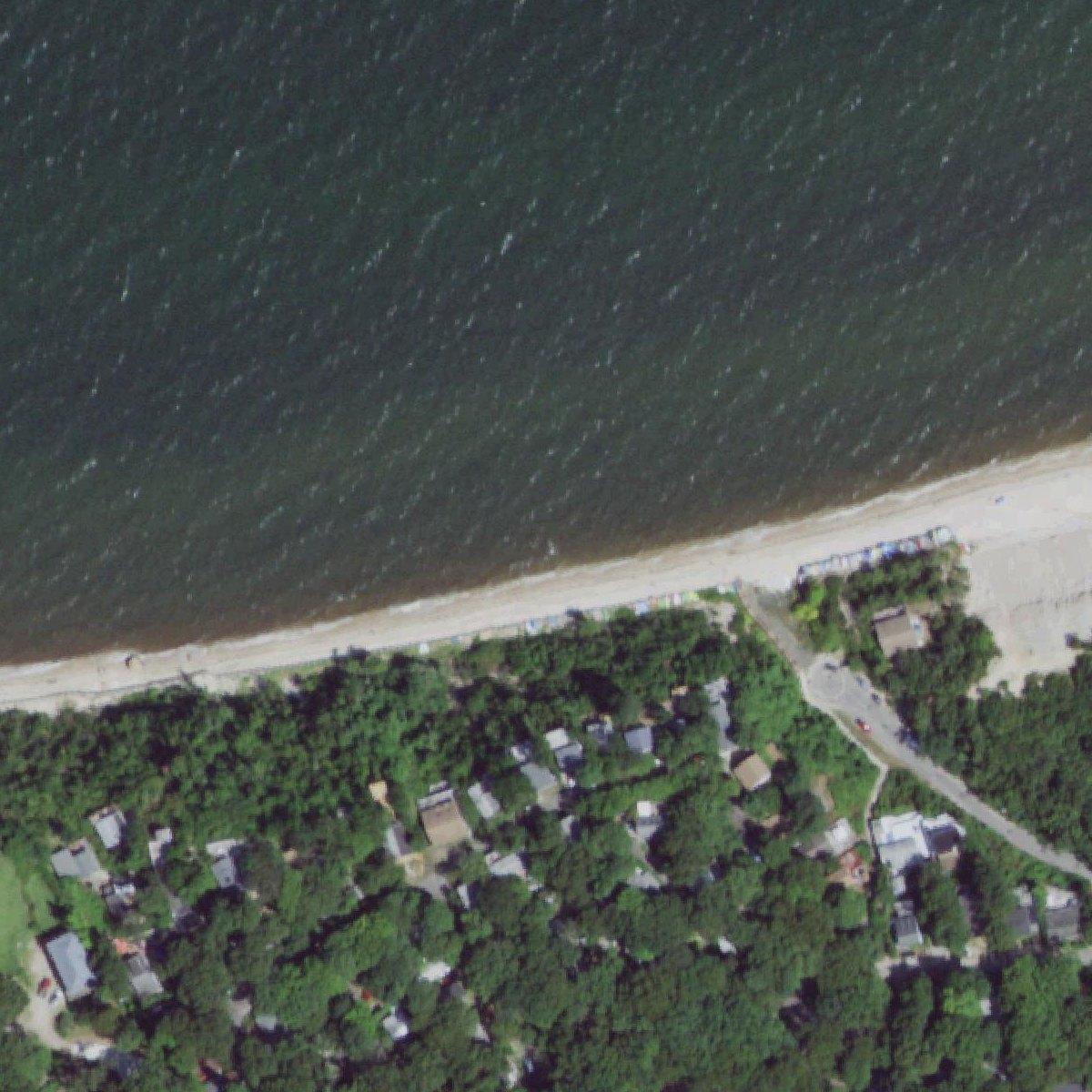 Aerial map of Woodcliff Circle/Beach