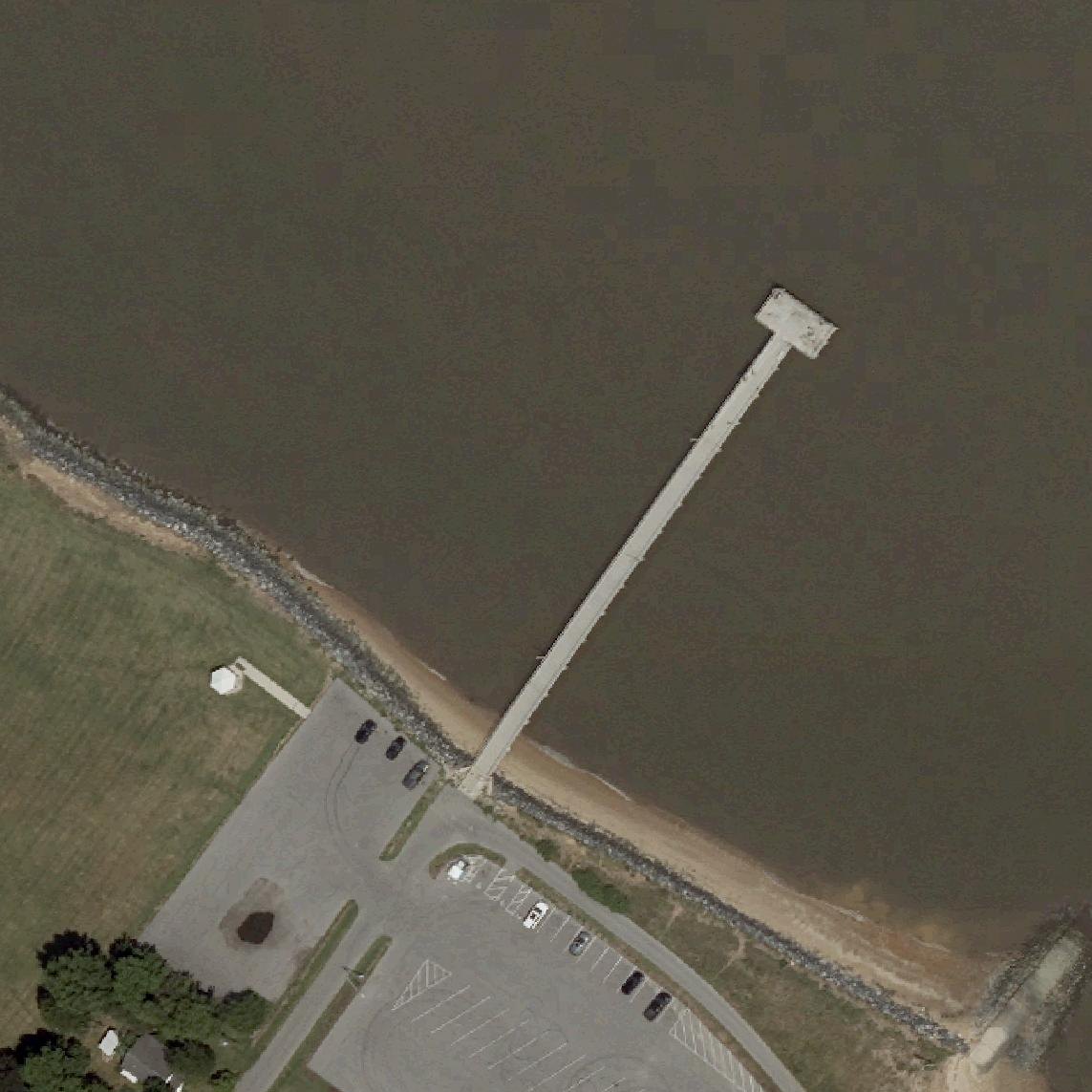 Aerial map of Woodland Beach
