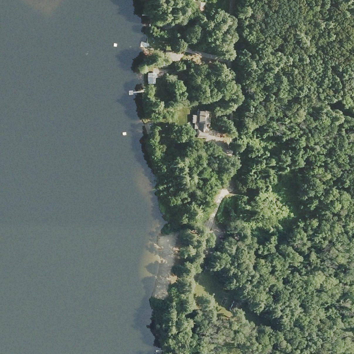 Aerial map of Woodstock Town Beach
