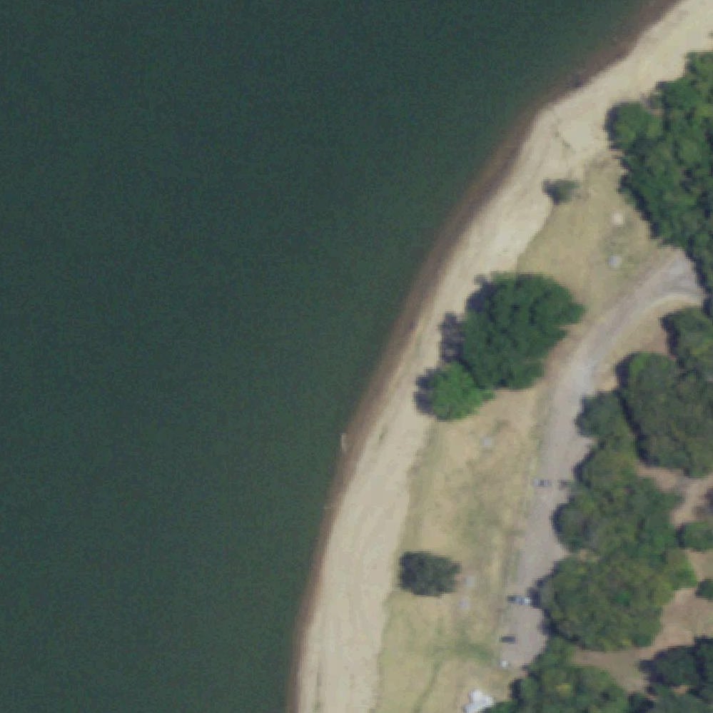 Aerial map of Woodway Beach