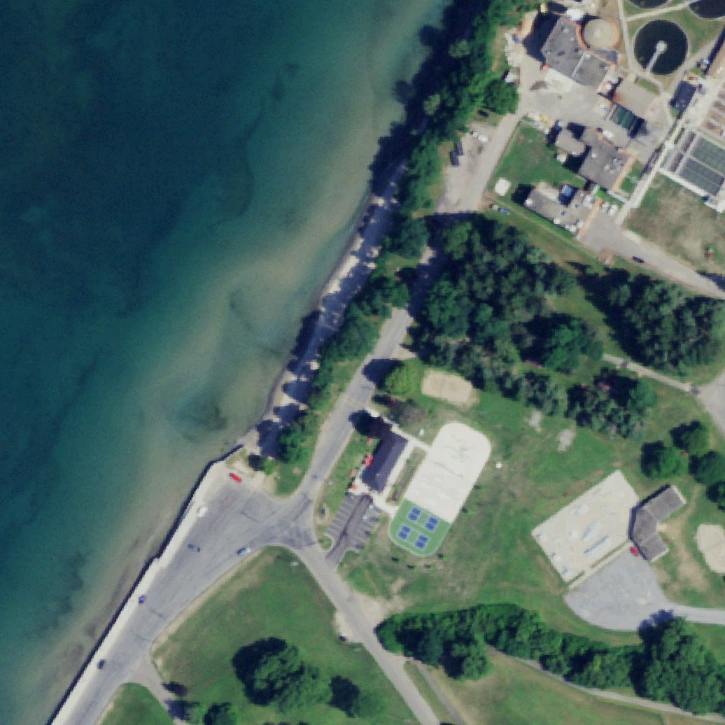 Aerial map of Wright Park Beach