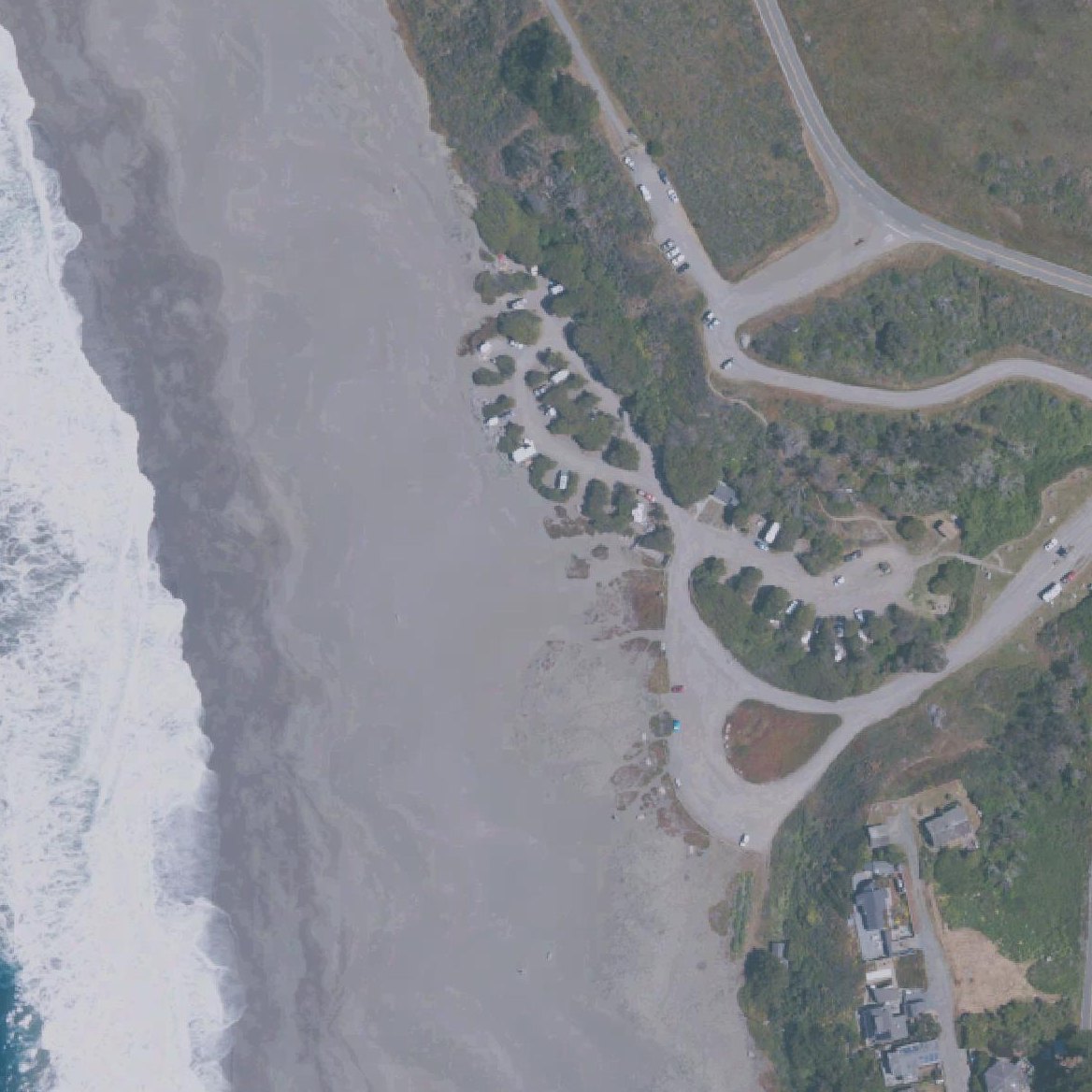 Aerial map of Wrights Beach