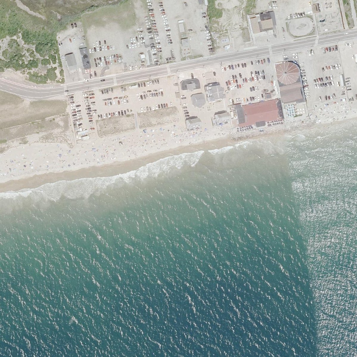 Aerial map of Wuskenau Town Beach