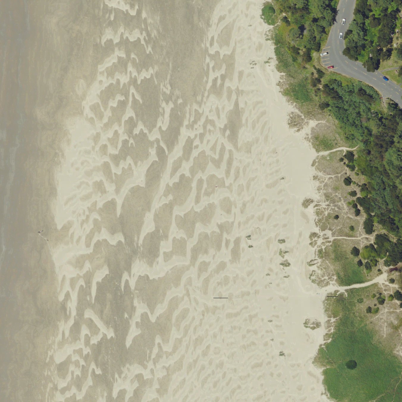 Aerial map of Yaquina Beach