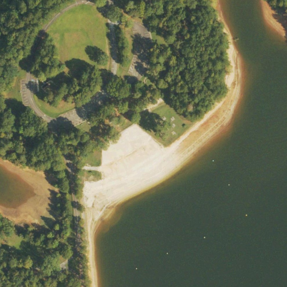 Aerial map of Yellow Jacket Beach