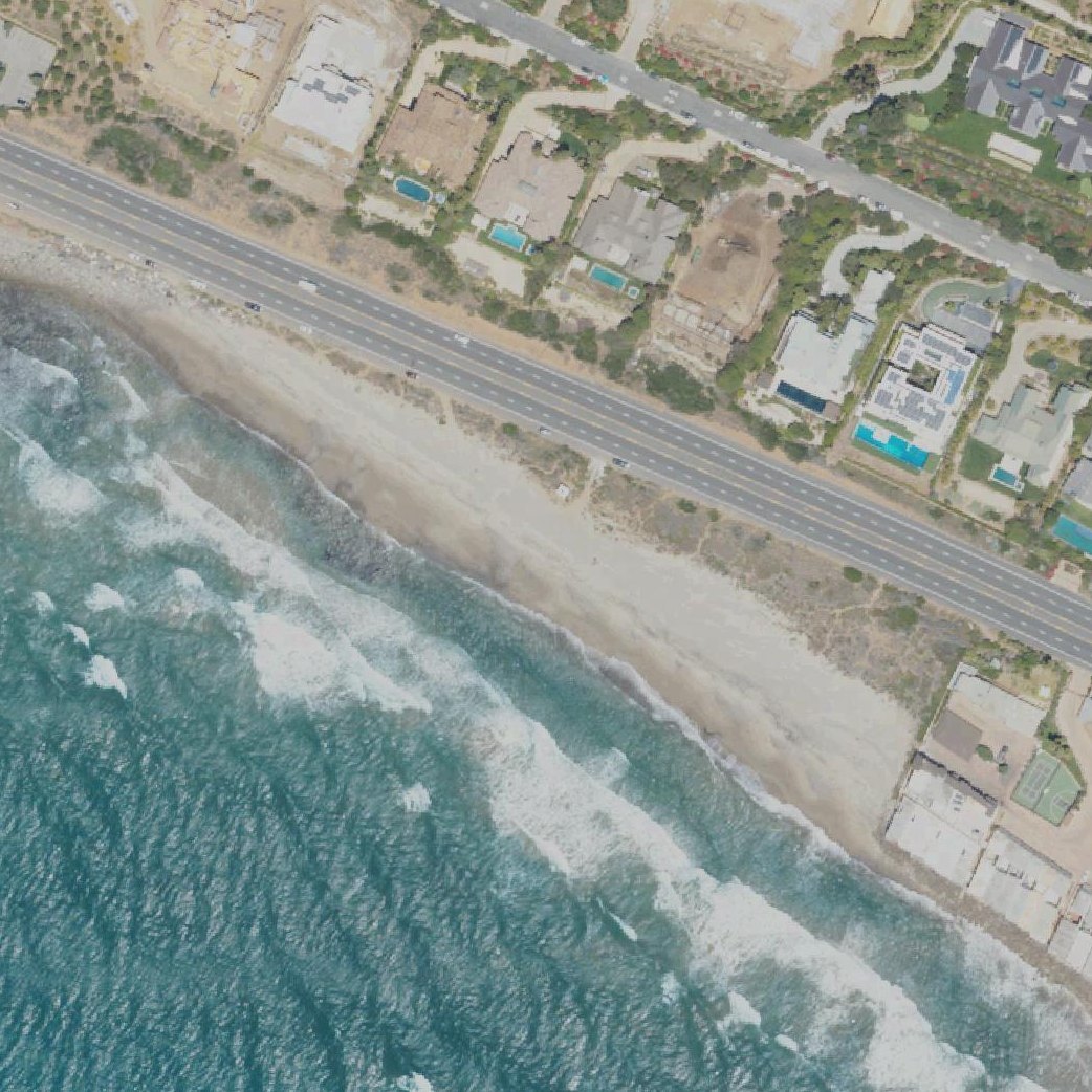 Aerial map of Yerba Buena Beach