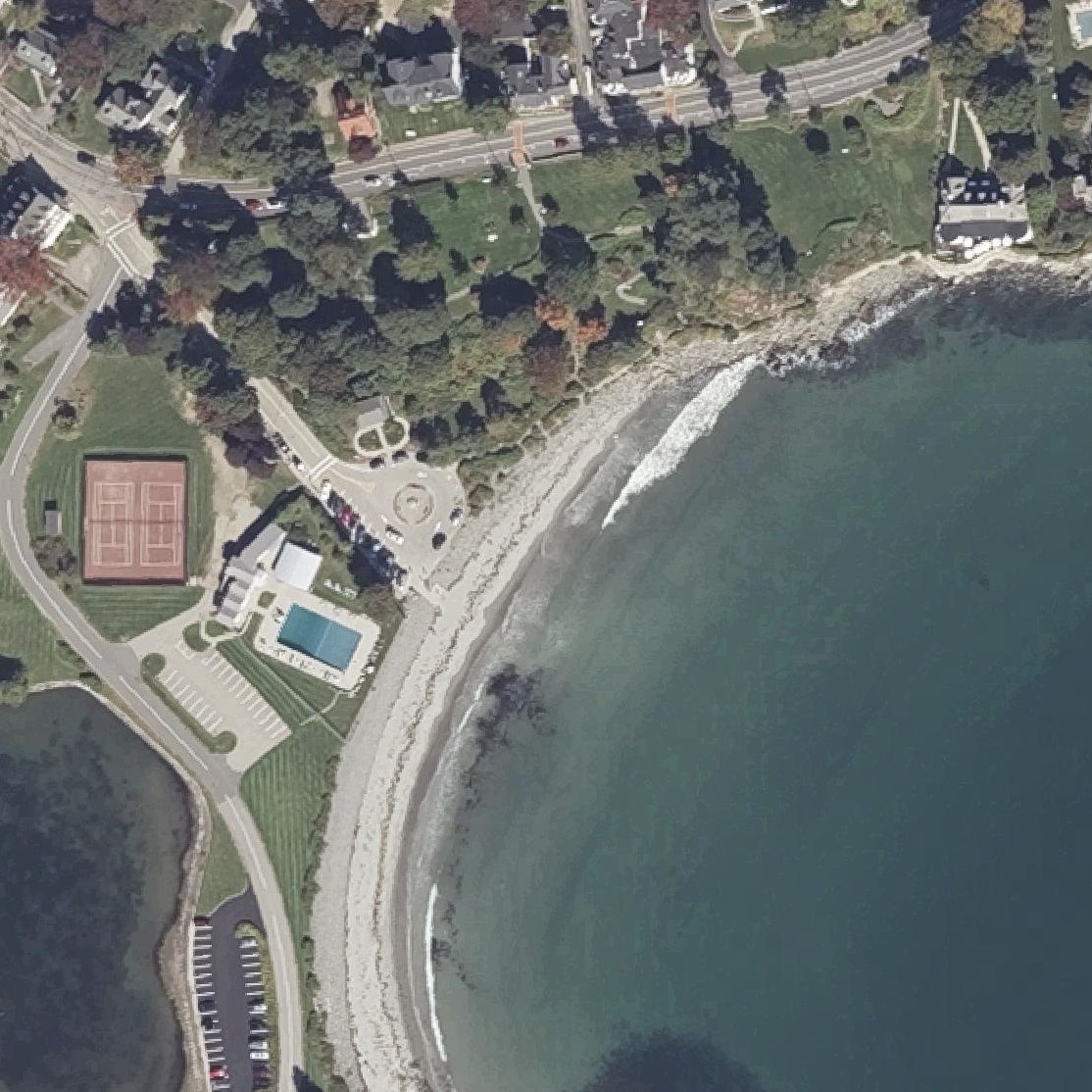 Aerial map of York Harbor Beach