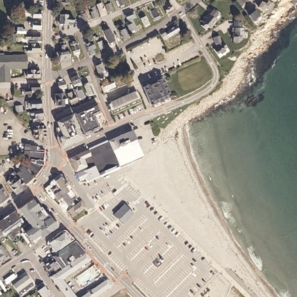 Aerial map of York. Short Sands