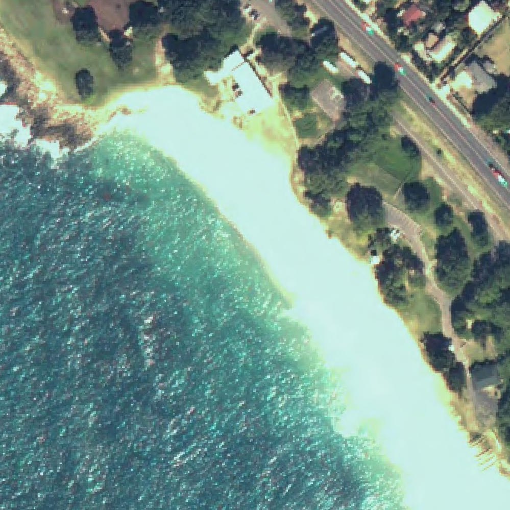 Aerial map of Zablan Beach