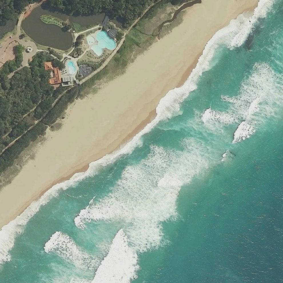 Aerial map of Zimbali Beach