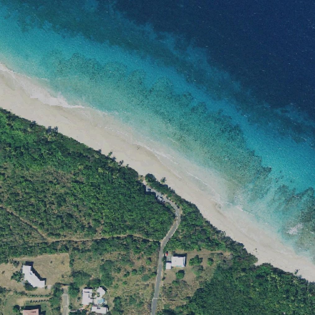 Aerial map of Zoni Beach