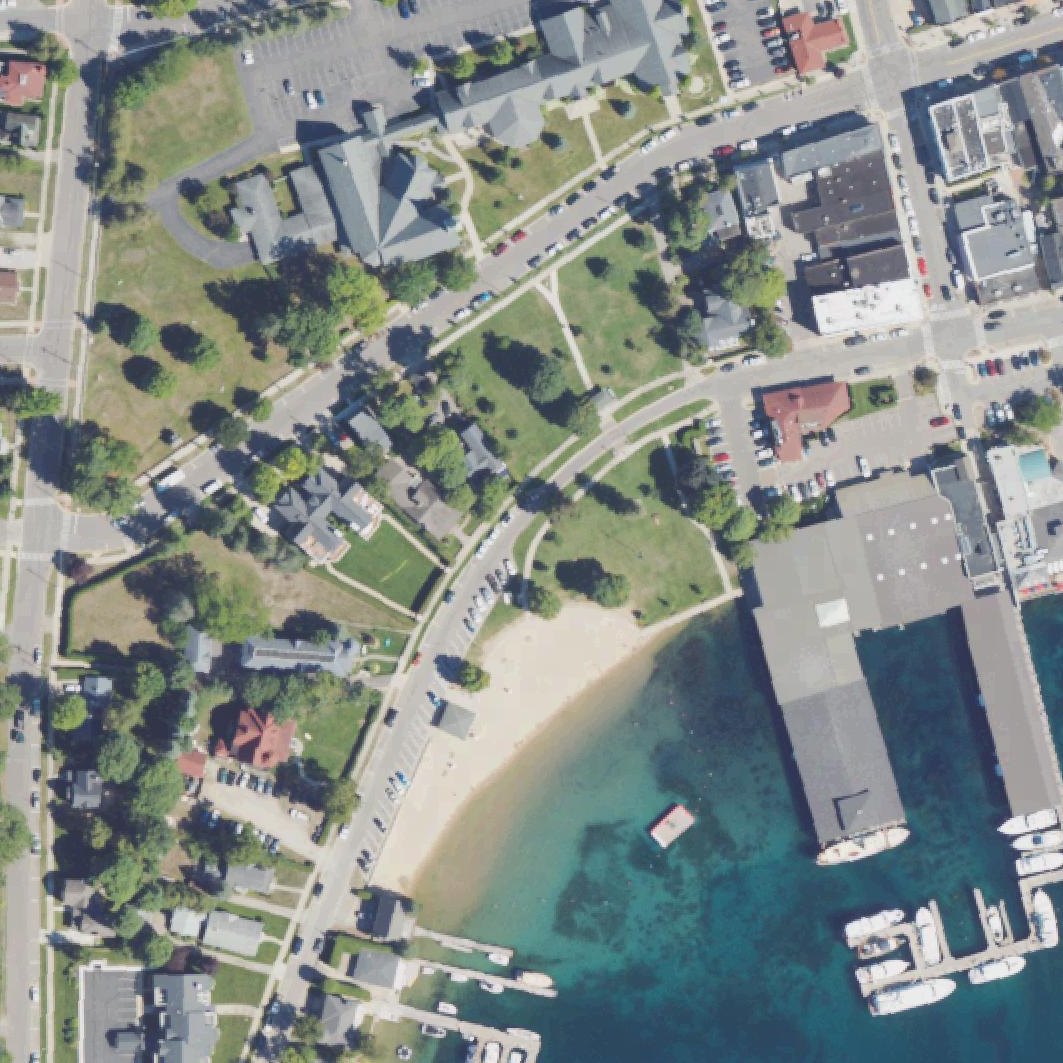 Aerial map of Zorn Park Beach