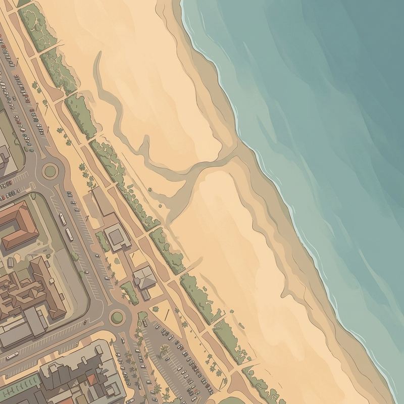 Aerial map of Addington Beach
