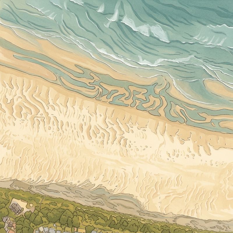Aerial map of Agate Beach