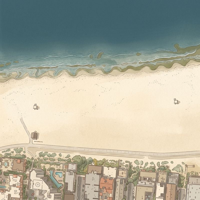 Aerial map of Alamitos Beach