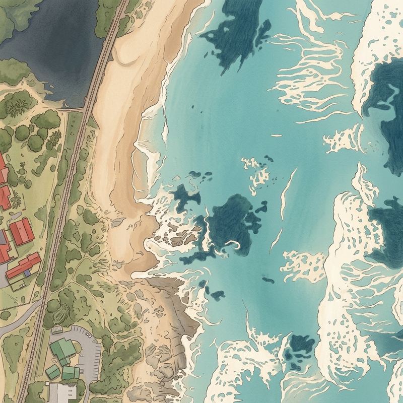 Aerial map of Anerley Beach