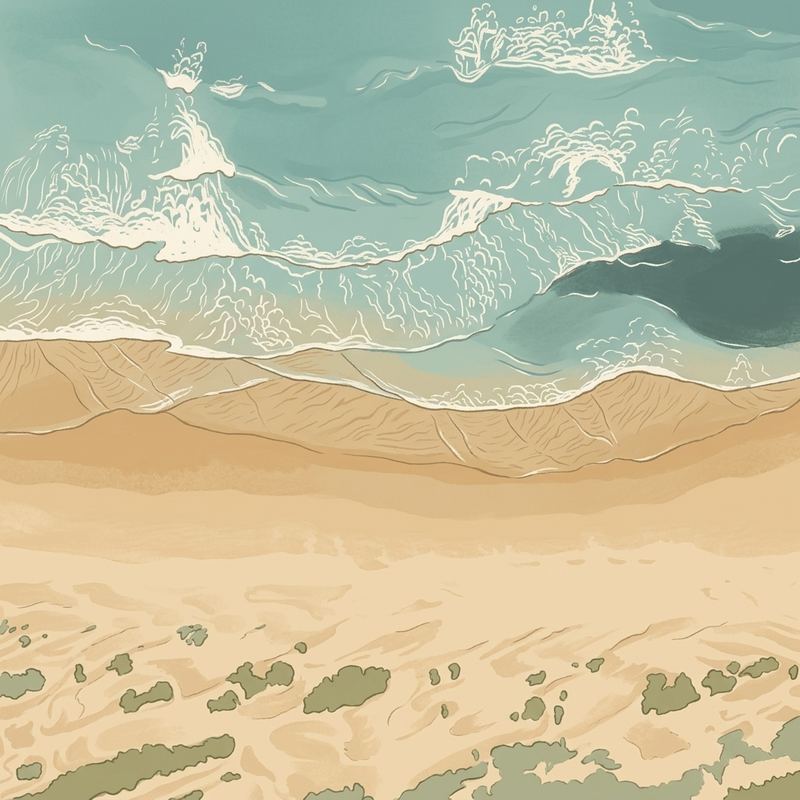 Aerial map of Baker Beach