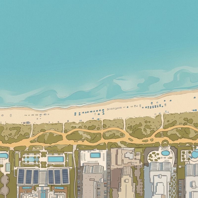 Aerial map of Bal Harbour Beach