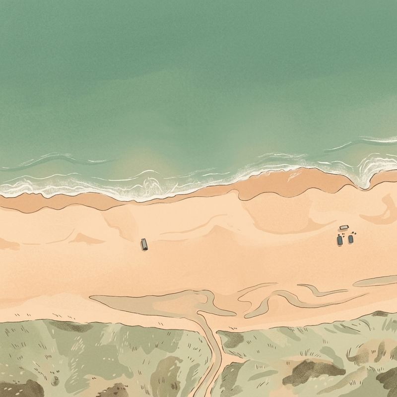 Aerial map of Bald Beach