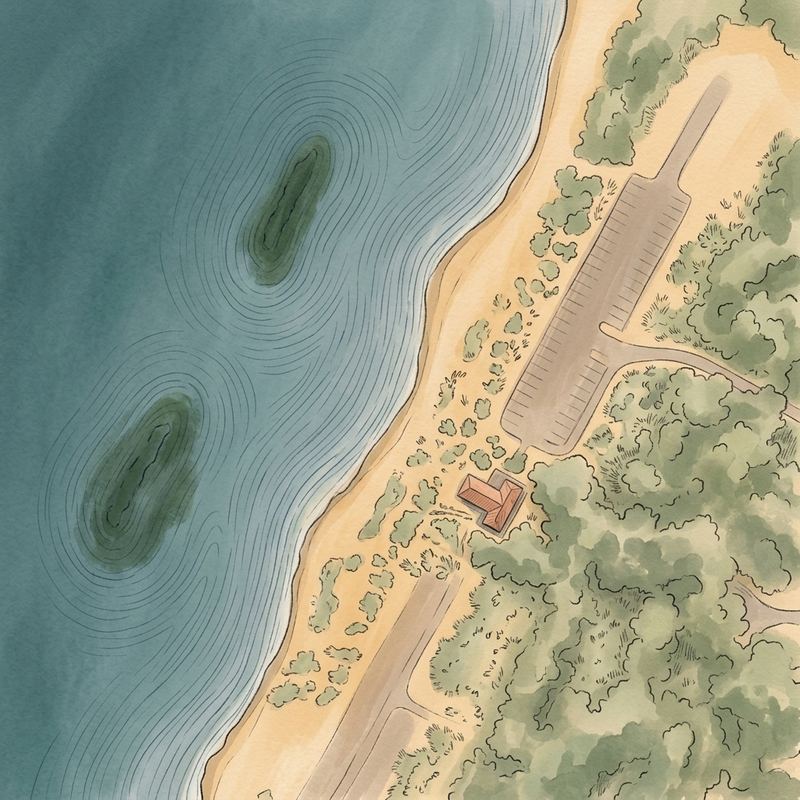 Aerial map of Beach 6