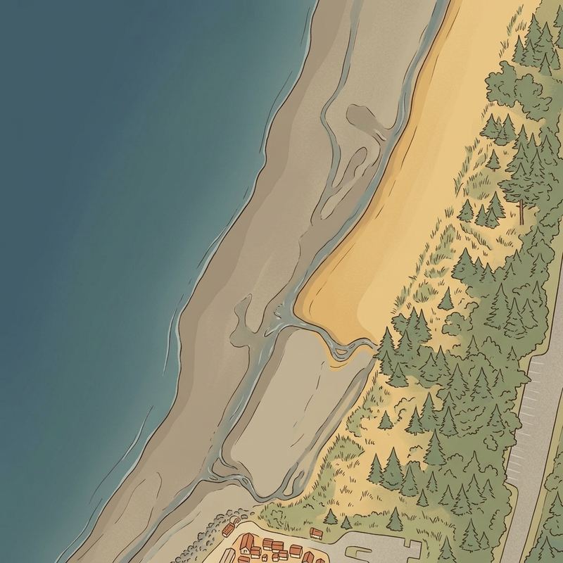 Aerial map of Beach North Of Point Wells