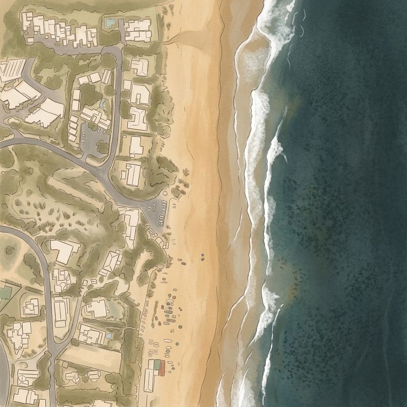 Aerial map of Beach View Point