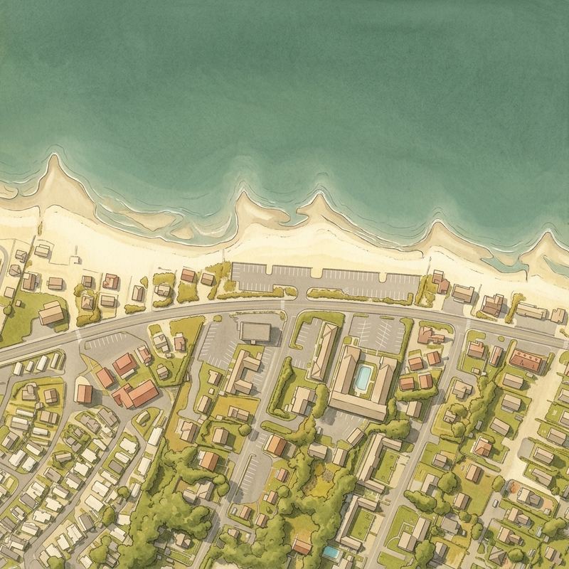 Aerial map of Beaches Of Dennis,Ma