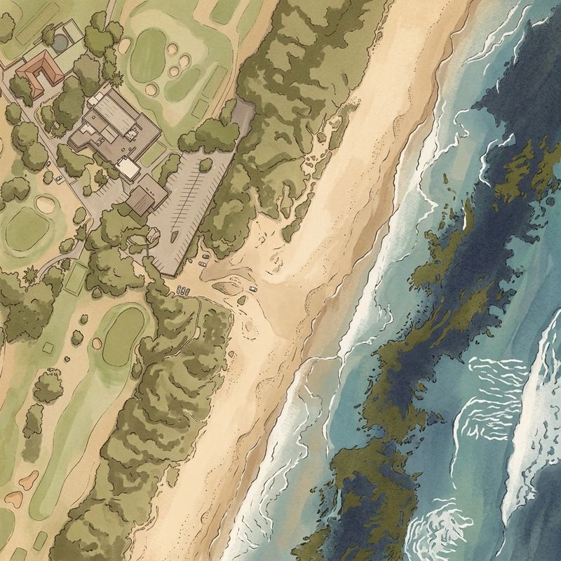Aerial map of Beachwood Beach