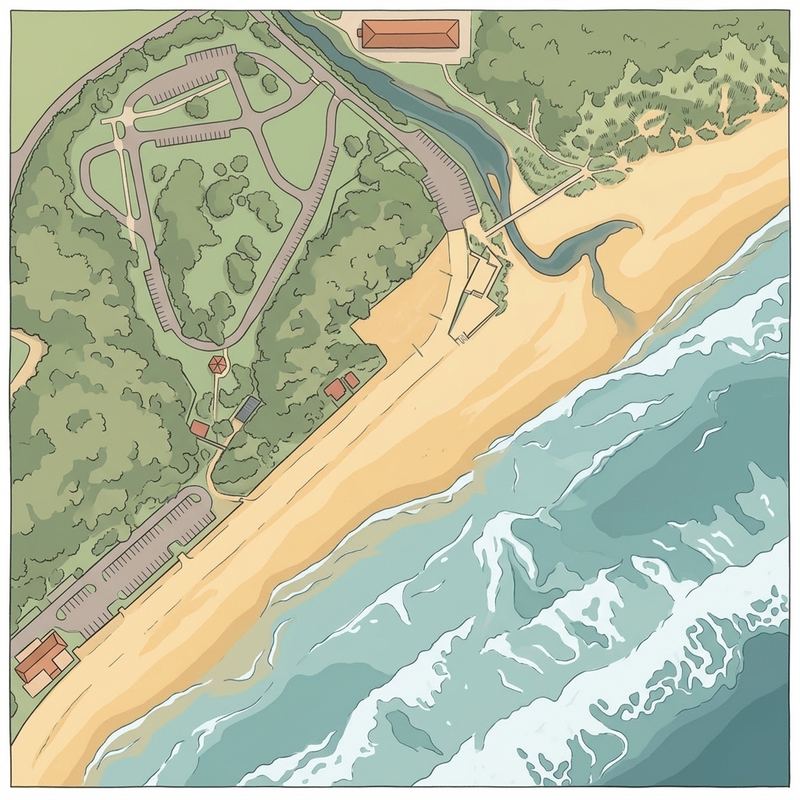 Aerial map of Beacon Bay East Beach