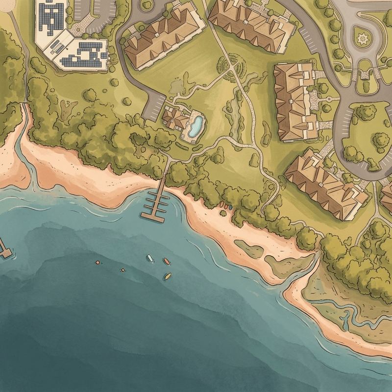 Aerial map of Belcamp Beach