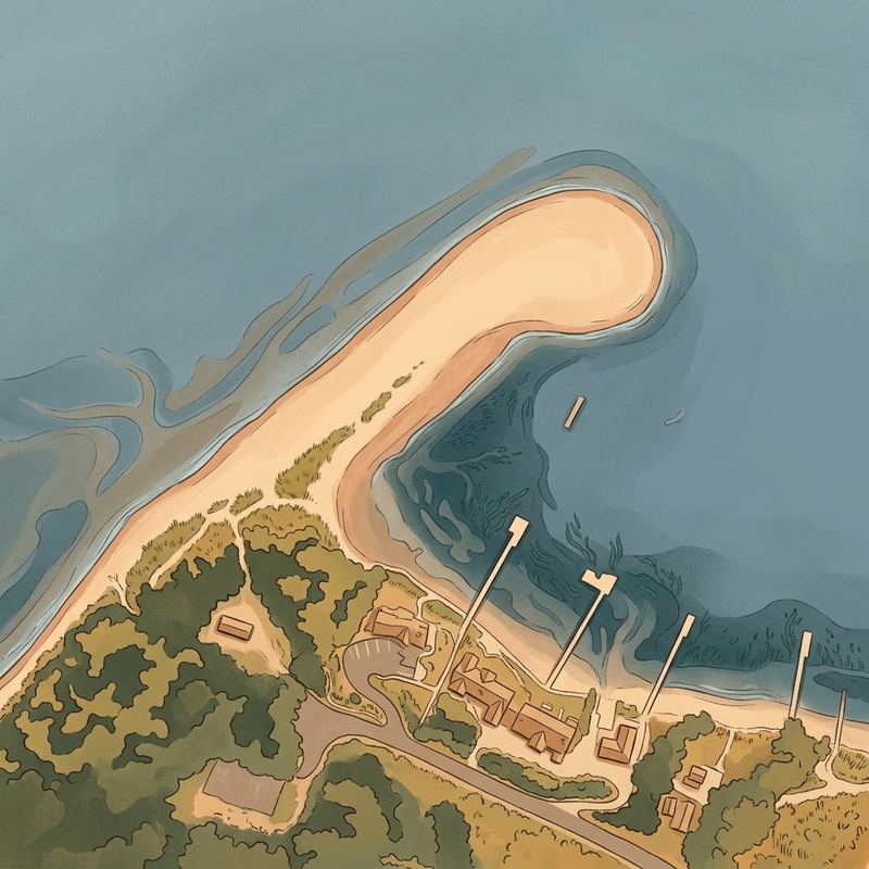 Aerial map of Bella Bella Beach Dock
