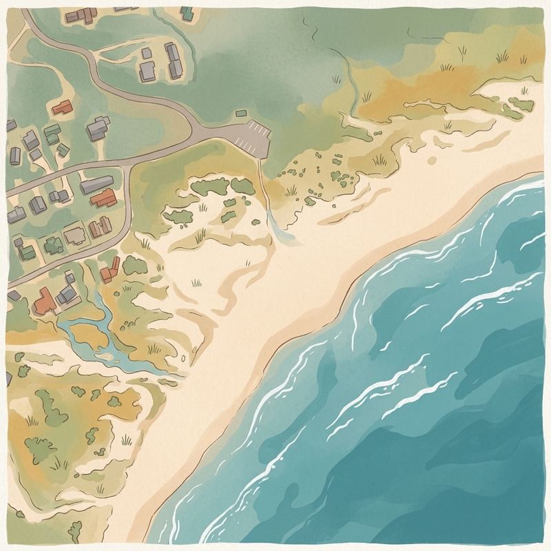 Aerial map of Betty's Bay Main Beach