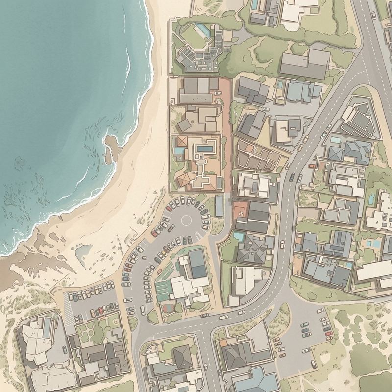 Aerial map of Big Bay Blouberg