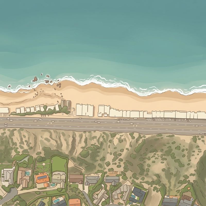 Aerial map of Big Rock Beach
