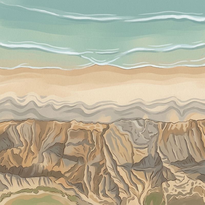 Aerial map of Black's Beach