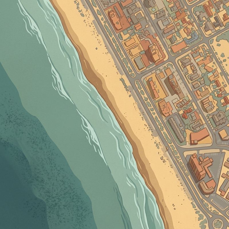Aerial map of Blouberg Beachfront