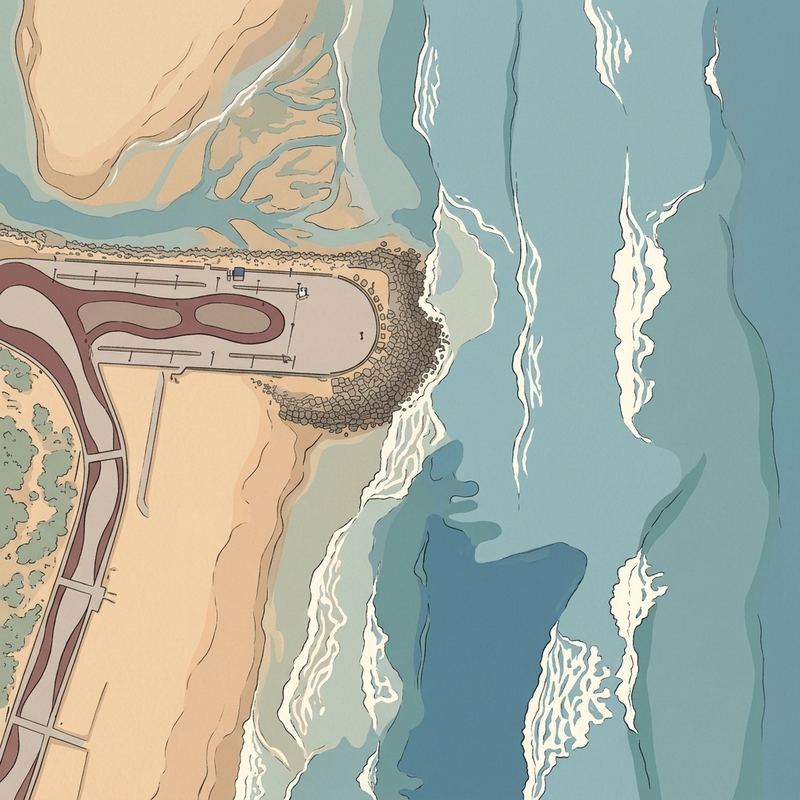Aerial map of Blue Lagoon Beach