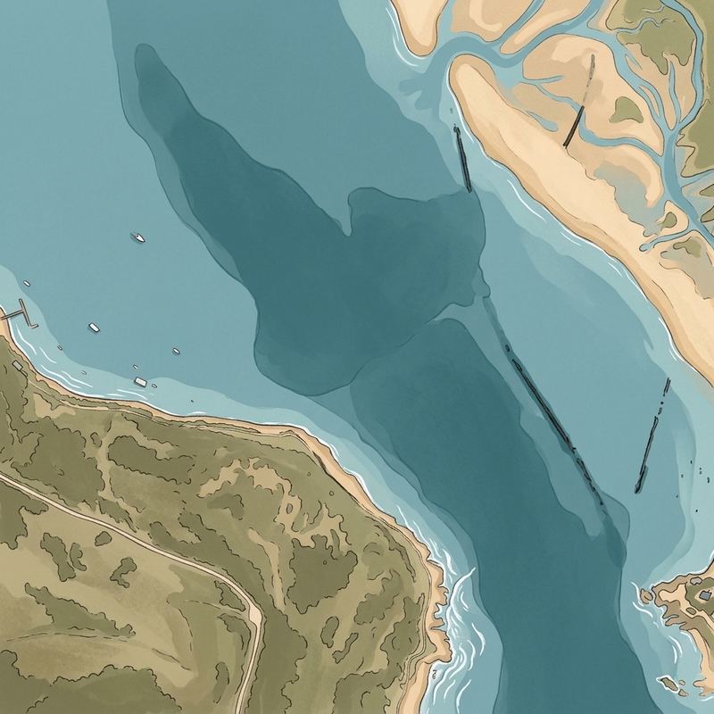 Aerial map of Bollards Bay Beach