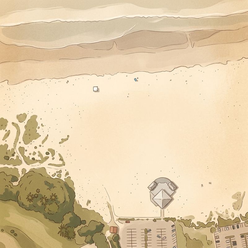 Aerial map of Breakers Beach