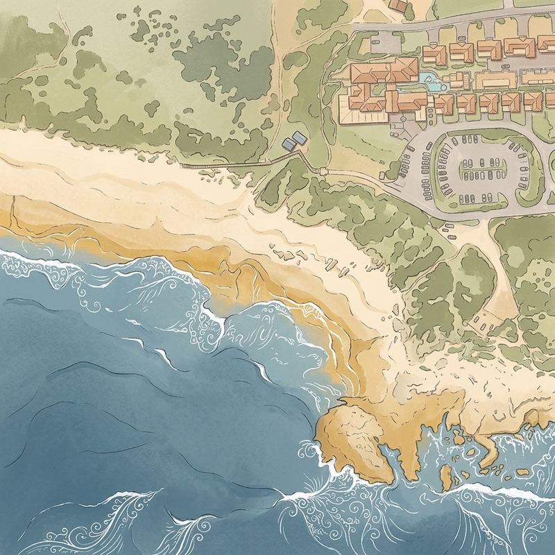 Aerial map of Brenton Beach