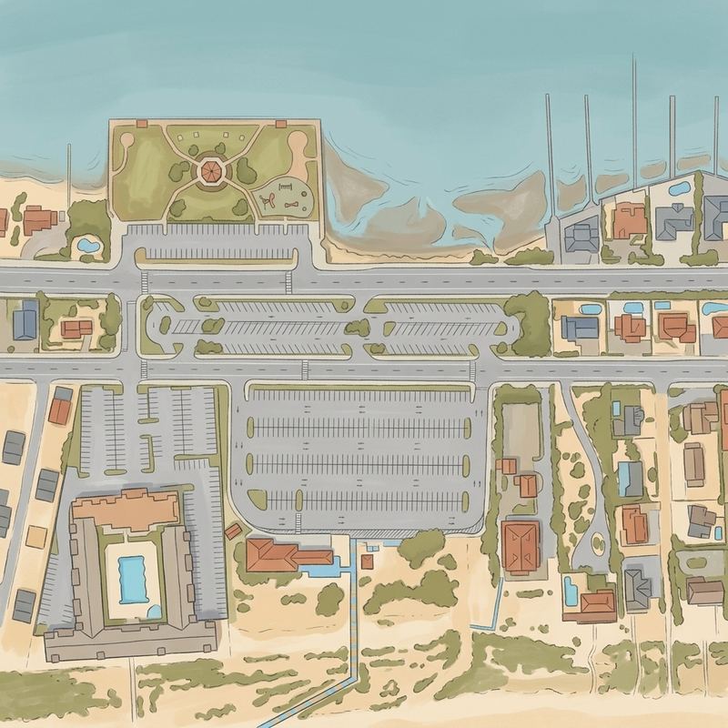 Aerial map of Brick Beach 3